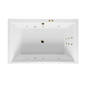 Изображение товара Ванна гидромассажная Excellent Crown Lux Line 190 x 120 см, белый/бронза, WAEX.CRO19.LINE.BR