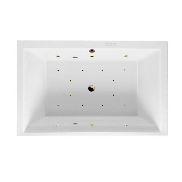 Изображение товара Ванна гидромассажная Excellent Crown Lux Relax 190 x 120 см, белый/бронза, WAEX.CRO19.RELAX.BR