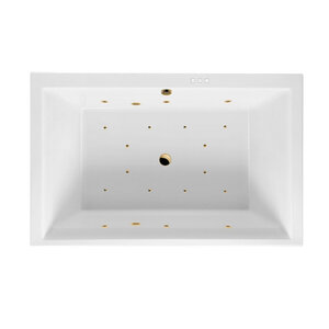 Изображение товара Ванна гидромассажная Excellent Crown Lux Relax 190 x 120 см, белый/золото, WAEX.CRO19.RELAX.GL