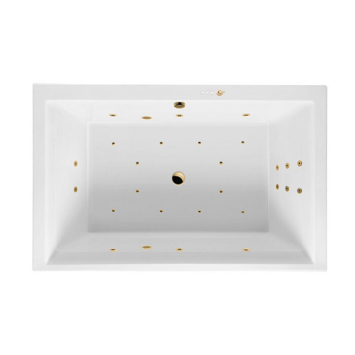 Изображение товара Гидромассажная ванна Excellent Crown Lux Ultra 190x120 см белый-золото