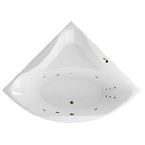 Изображение товара Ванна гидромассажная Excellent Glamour Line 150 x 150 см, белый/бронза, WAEX.GLA15.LINE.BR