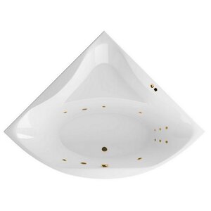Изображение товара Гидромассажная ванна Excellent Glamour Line 150x150 см, белый/золото