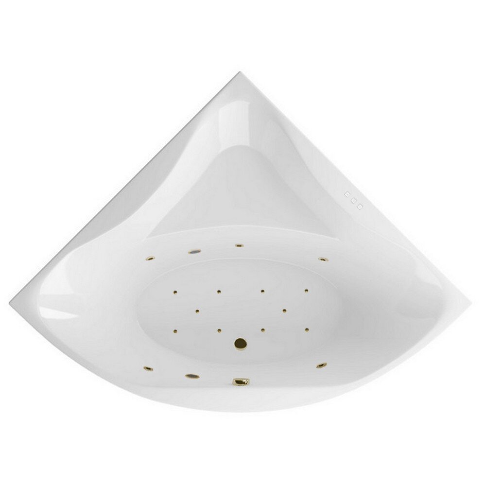 Изображение товара Гидромассажная ванна Excellent Glamour Relax 150x150 см, акрил, бронза/белый