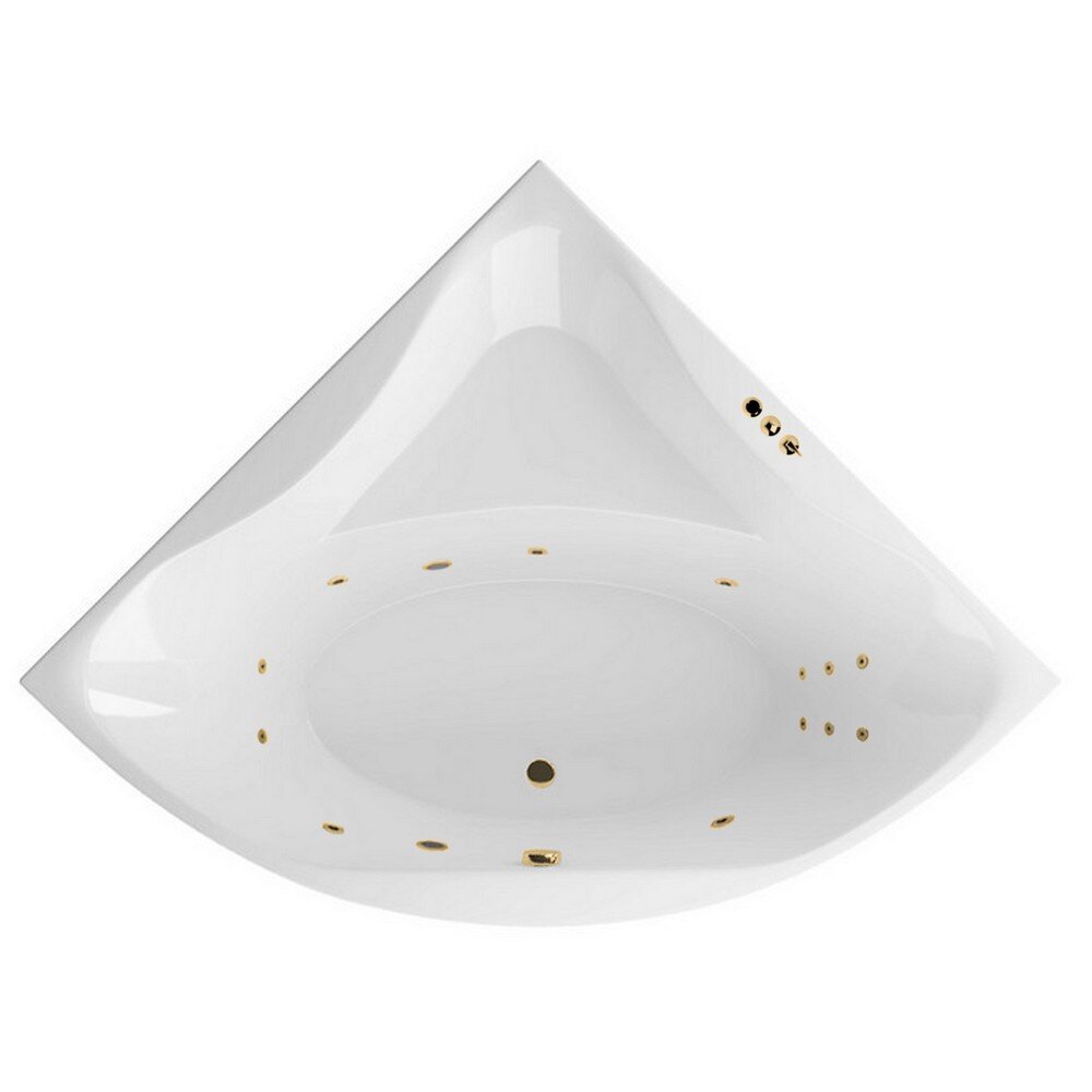 Изображение товара Гидромассажная ванна Excellent Glamour Smart 150x150 бело-золотая