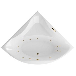 Изображение товара Ванна гидромассажная Excellent Glamour Smart 150 x 150 см, белый/золото, WAEX.GLA15.SMART.GL
