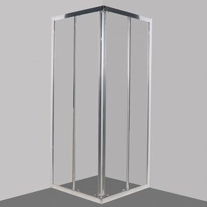 Изображение товара Душевой уголок BelBagno Due, 80 х 80 см, квадратный, стекло прозрачное, профиль хром, DUE-A-2-80-C-Cr