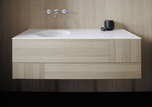 Изображение товара Тумба с раковиной Burgbad Coco 120 см подвесная дуб натуральный