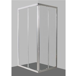 Изображение товара Душевой уголок BelBagno Due, 100 х 80 см, прямоугольный, стекло прозрачное, профиль хром, DUE-AH-2-100/80-C-Cr