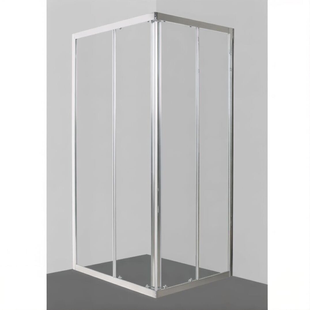 Изображение товара Душевой уголок BelBagno Due 100x80 см с прозрачным стеклом и хромированным профилем Изображение товара Душевой уголок BelBagno Due 100x80 см с прозрачным стеклом и хромированным профилем