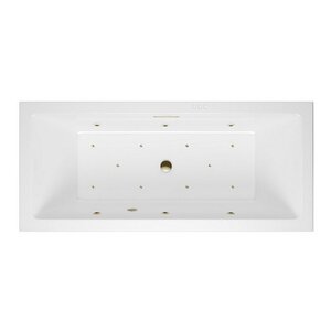 Изображение товара Ванна гидромассажная Excellent Heaven Slim Relax 160 x 75 см, белый/бронза, WAEX.HEV16S.RELAX.BR