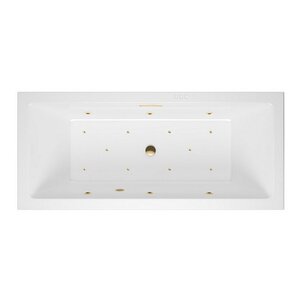 Изображение товара Ванна гидромассажная Excellent Heaven Slim Relax 160x75 см белый золото