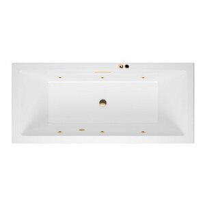 Изображение товара Ванна гидромассажная Excellent Heaven Slim Soft 160 x 75 см, белый/золото, WAEX.HEV16S.SOFT.GL