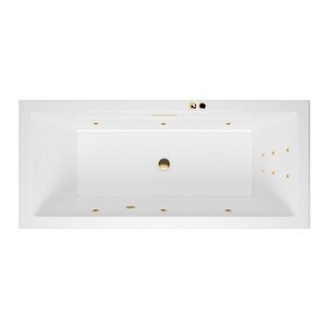 Изображение товара Ванна гидромассажная Excellent Heaven Slim Line 170 x 75 см, белый/золото, WAEX.HEV17S.LINE.GL