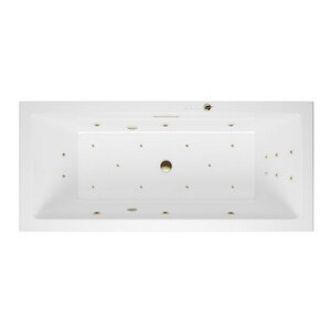 Изображение товара Ванна гидромассажная Excellent Heaven Slim Ultra 170 x 75 см, белый/бронза, WAEX.HEV17S.ULTRA.BR