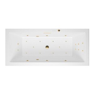 Изображение товара Ванна гидромассажная Excellent Heaven Slim Ultra 170 x 75 см, белый/золото, WAEX.HEV17S.ULTRA.GL