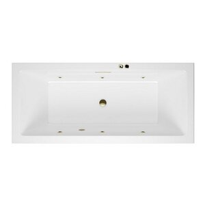 Изображение товара Ванна гидромассажная Excellent Heaven Slim Soft 180 x 80 см, белый/бронза, WAEX.HEV18S.SOFT.BR