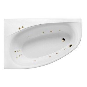 Изображение товара Ванна гидромассажная Excellent Kameleon Line 170 x 110 см, левая, белый/бронза, WAEX.KML17.LINE.BR