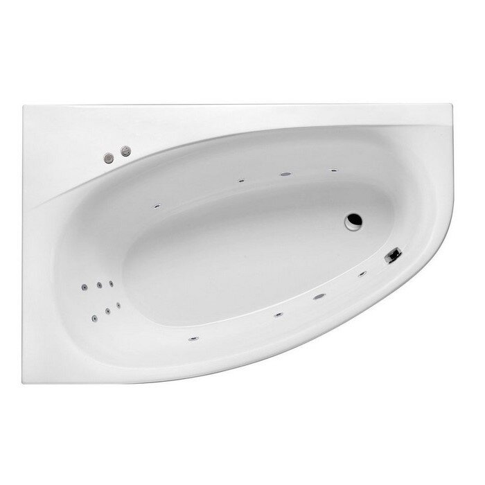 Изображение товара Ванна гидромассажная Excellent Kameleon Line 170x110 см угловая белая хром