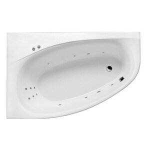 Изображение товара Ванна гидромассажная Excellent Kameleon Line 170 x 110 см, левая, белый/хром, WAEX.KML17.LINE.CR