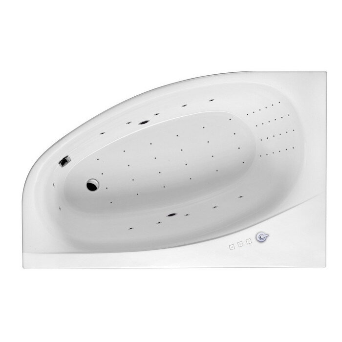 Изображение товара Ванна гидромассажная Excellent Kameleon Nano 170 x 110 см, левая, белый/хром, WAEX.KML17.NANO.CR