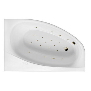 Изображение товара Ванна гидромассажная Excellent Kameleon Relax 170 x 110 см, правая, белый/бронза, WAEX.KMP17.RELAX.BR