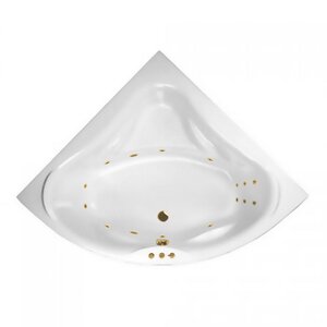 Изображение товара Ванна гидромассажная Excellent Konsul Smart 150 x 150 см, белый/золото, WAEX.KON15.SMART.GL