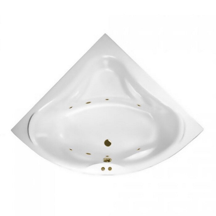 Изображение товара Ванна гидромассажная Excellent Konsul Soft 150 x 150 см, белый/бронза, WAEX.KON15.SOFT.BR