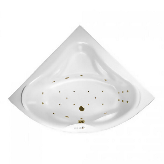 Изображение товара Ванна гидромассажная Excellent Konsul Ultra 150 x 150 см, белый/бронза, WAEX.KON15.ULTRA.BR