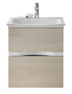 Изображение товара Тумба с раковиной Burgbad Orell 58 см подвесная дуб меринос ванной комнаты