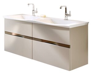 Изображение товара Тумба с раковиной Burgbad Orell 143 см подвесная белый матовый