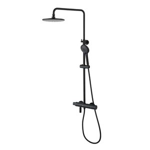 Изображение товара Душевая система Lemark Bronx LM3772BL термостатическая, черный, с изливом и 3 режимами