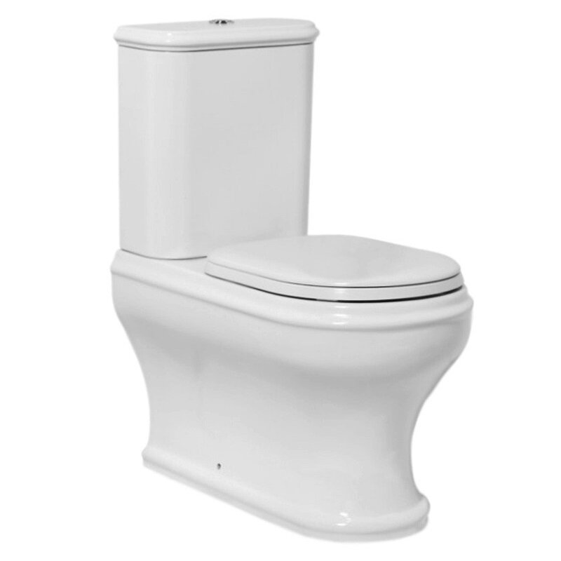 Изображение товара Напольный унитаз Azurra Charme, белый, CHVCMP000000BI/(CHA100/MBP bi)/CHCSMB000000/(CHA400/MBL bi)