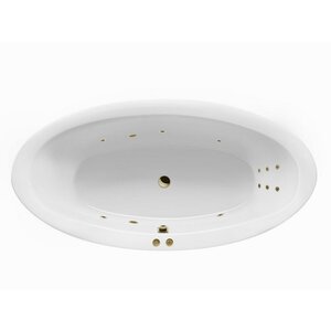 Изображение товара Ванна гидромассажная Excellent Lumina Line 190 x 95 см, белый/бронза, WAEX.LUM19.LINE.BR