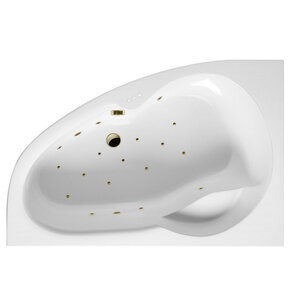 Изображение товара Ванна гидромассажная Excellent Newa Relax 160 x 95 см, левая, белый/бронза, WAEX.NEL16.RELAX.BR