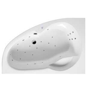 Изображение товара Ванна гидромассажная Excellent Newa Ultra 160 x 95 см, левая, белый/хром, WAEX.NEL16.ULTRA.CR