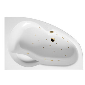 Изображение товара Гидромассажная ванна Excellent Newa Relax 160x95 см угловая белый золото