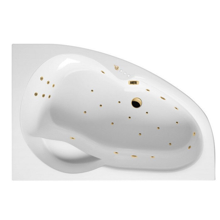Изображение товара Гидромассажная ванна Excellent Newa Ultra 160 x 95 см белый/золото