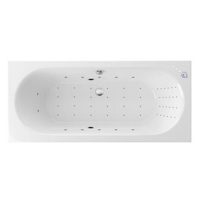 Изображение товара Ванна гидромассажная Excellent Oceana Nano 160 x 75 см, белый/хром, WAEX.OCE16.NANO.CR