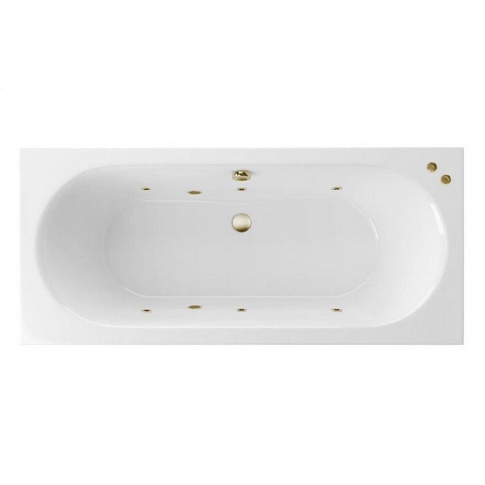 Изображение товара Гидромассажная ванна Excellent Oceana Soft 180 x 80 см белая/бронза