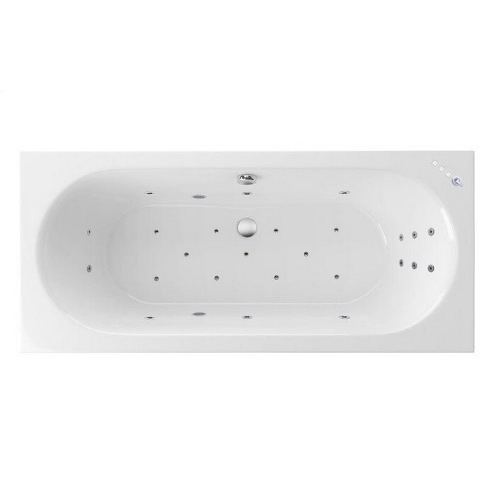 Изображение товара Ванна гидромассажная Excellent Oceana Ultra 180 x 80 см, белый/хром, WAEX.OCE18.ULTRA.CR