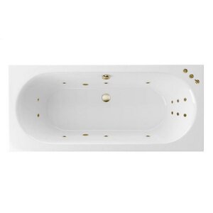 Изображение товара Ванна гидромассажная Excellent Oceana Slim Smart 160 x 75 см, белый/бронза, WAEX.OCE16S.SMART.BR