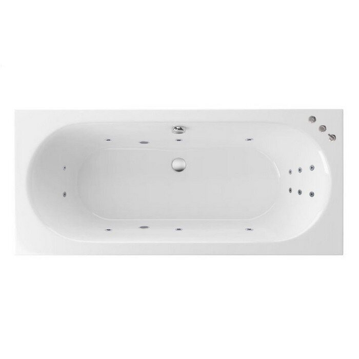 Изображение товара Ванна гидромассажная Excellent Oceana Slim Smart 170 x 75 см, белый/хром, WAEX.OCE17S.SMART.CR