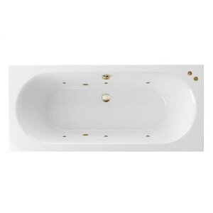 Изображение товара Ванна гидромассажная Excellent Oceana Slim Soft 180 x 80 см, белый/бронза, WAEX.OCE18S.SOFT.BR