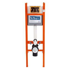 Изображение товара Инсталляция BelBagno для подвесного унитаза, со смывным бачком скрытого монтажа, крепление к стене в комплекте, BB004-40 EXPERT