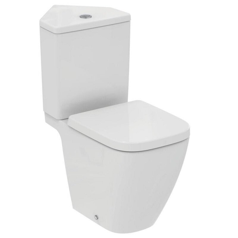 Изображение товара Напольный унитаз-компакт Ideal Standard I.Life T459601/T520101 S RimLS+, угловой, белый