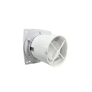 Изображение товара Вентилятор Bettoserb 120150, с обратным клапаном, фланцем, автоматическим включением и таймером, цвет белый 