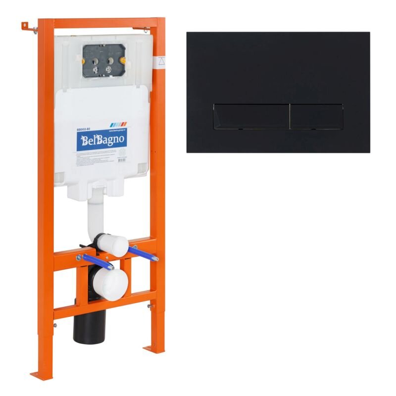 Изображение товара Инсталляция для унитаза BelBagno BB002-80 с регулировкой и оранжевым цветом