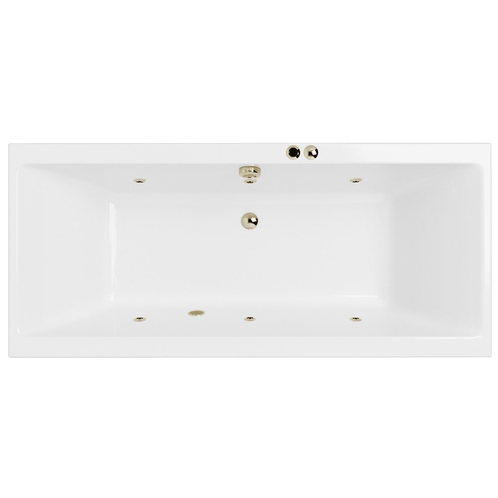 Изображение товара Ванна гидромассажная Excellent Pryzmat Soft 170 x 75 см, белый/бронза, WAEX.PRY17.SOFT.BR