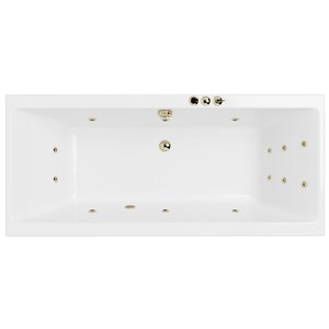 Изображение товара Ванна гидромассажная Excellent Pryzmat Smart 180 x 80 см, белый/бронза, WAEX.PRY18.SMART.BR