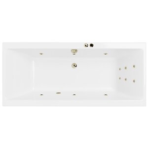 Изображение товара Ванна гидромассажная Excellent Pryzmat Slim Line 160 x 75 см, белый/бронза, WAEX.PRY16S.LINE.BR